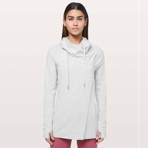 lululemon athletica Tops - *SOLD* LULULEMON Coast Easy Wrap size 6 grey